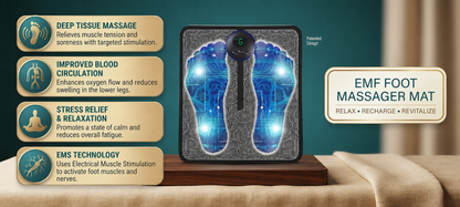 EMS Foot Massager Mat for Pain Relief & Circulation